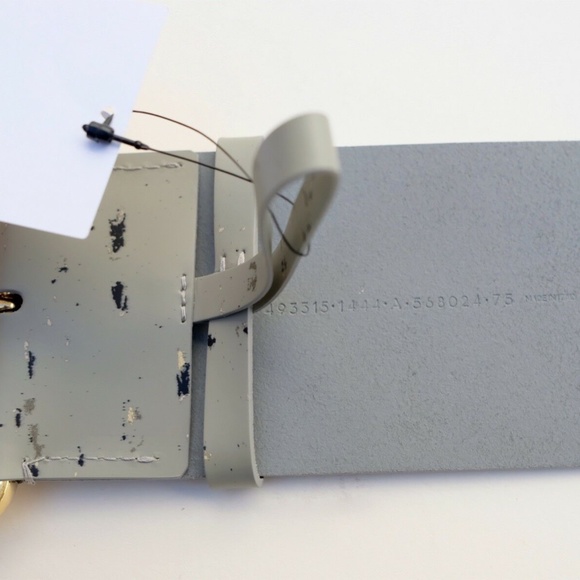 BALENCIAGA Oversized Linoleum Leather Waist Belt - Picture 4 of 5